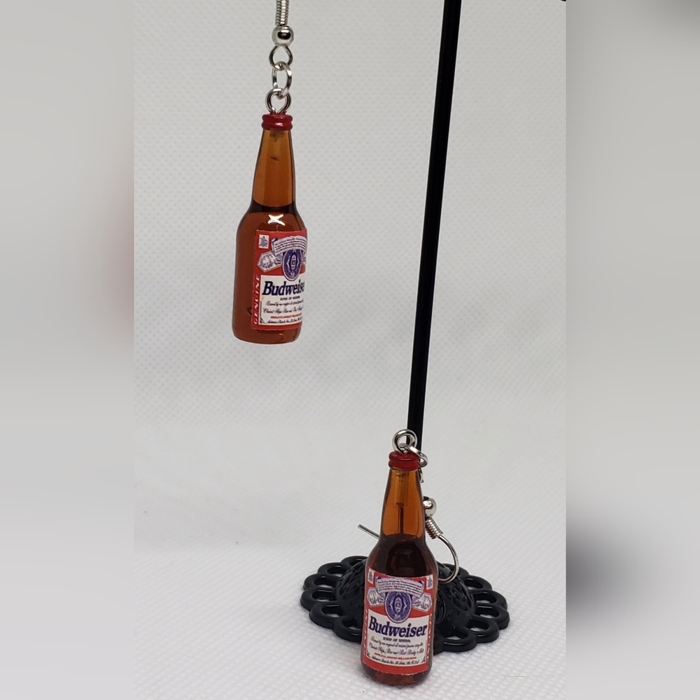 "HOLIDAY SPIRITS" - One Pair of Mini Bottle Earrings